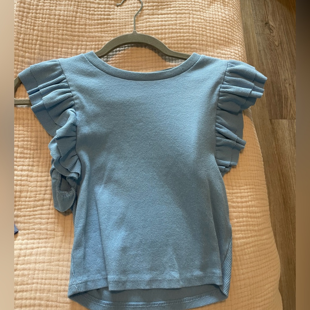 Zara Light Blue Knit Top